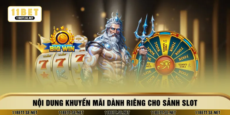 Nội dung khuyến mãi dành riêng cho sảnh slot
